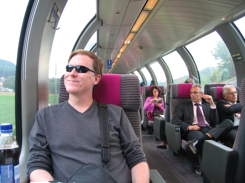 The train from Basel to Luzern