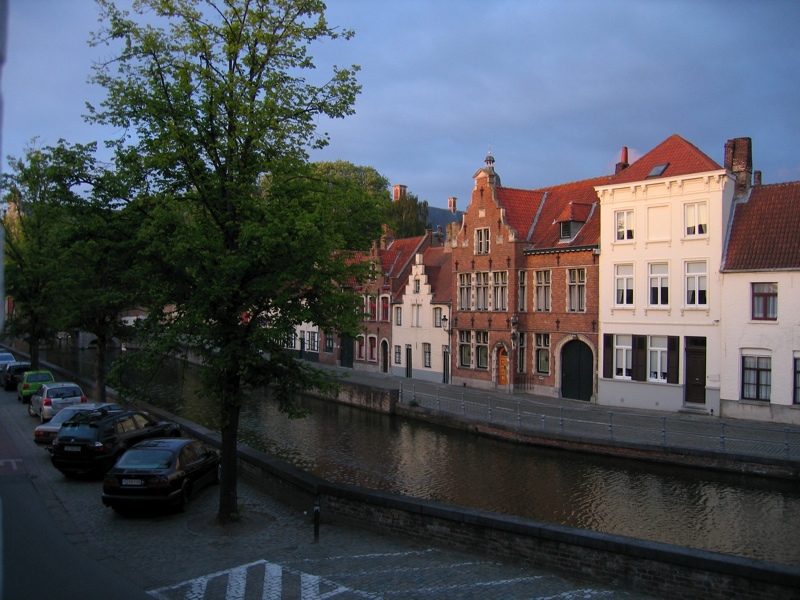 View from the hotel (left)